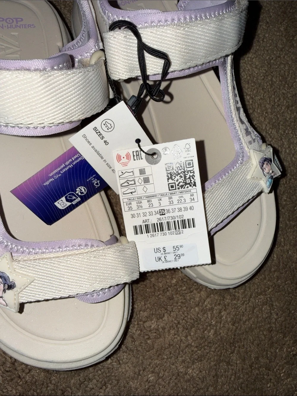 K-Pop Demon Hunters Technical Sandals